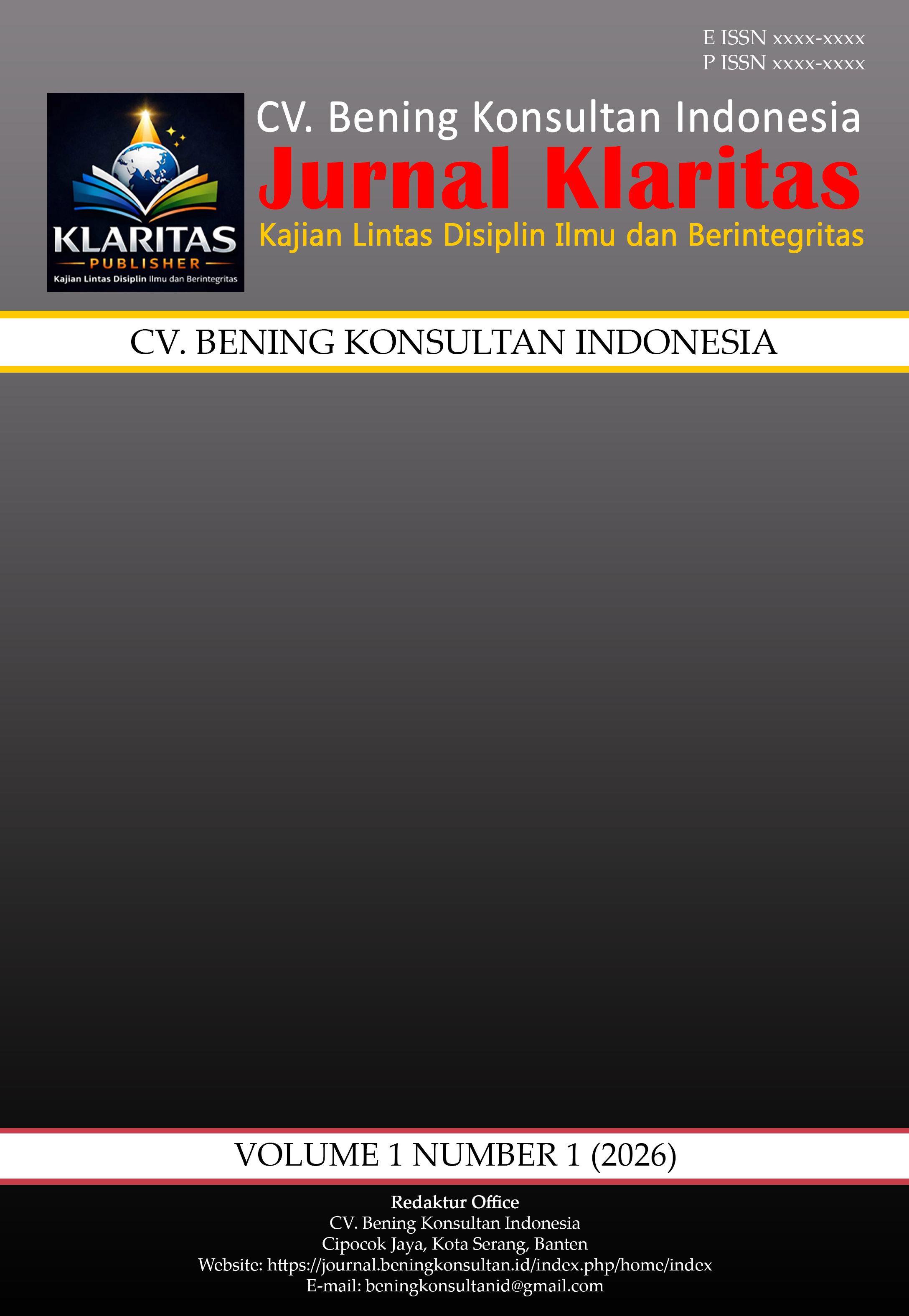 					View Vol. 1 No. 2 (2026)
				